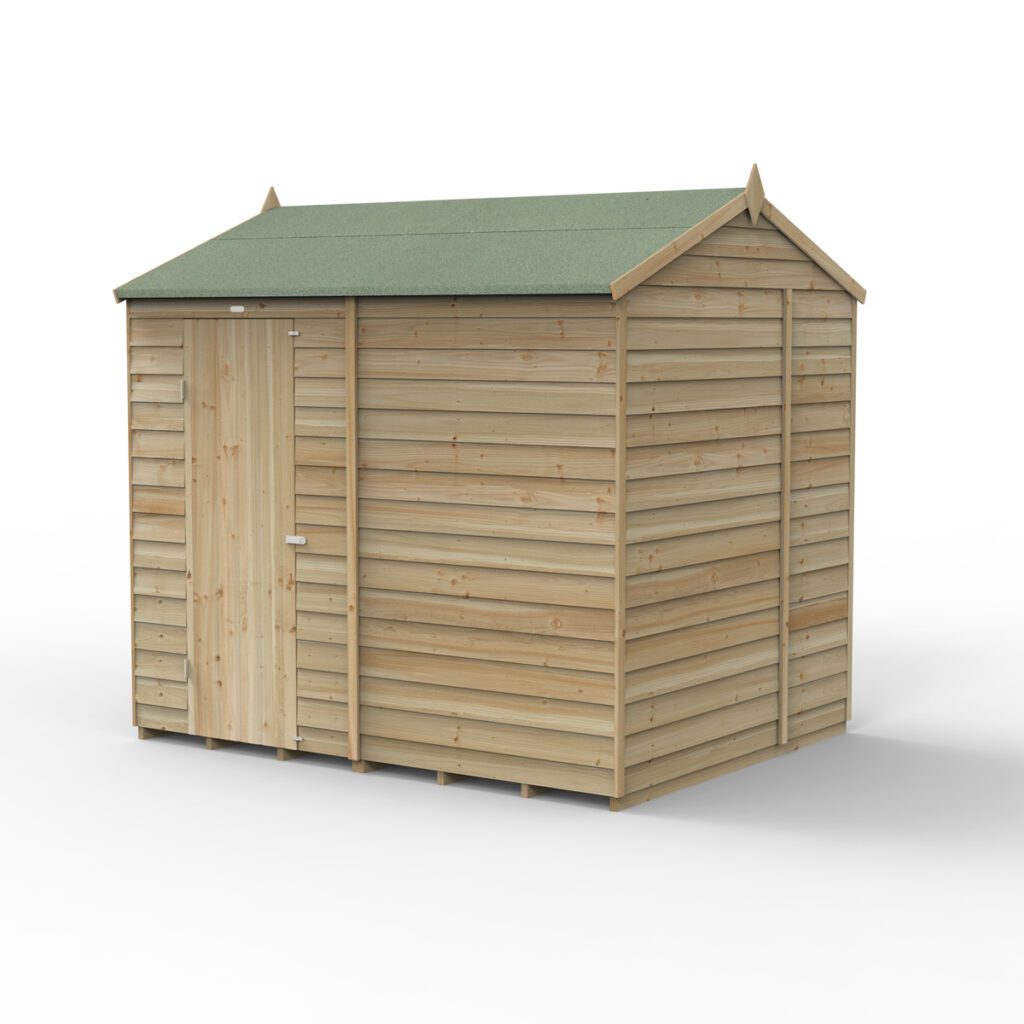 4LIFE Reverse Apex Shed 8×6 – Single Door – No Windows (Installation) 5013053200650 2